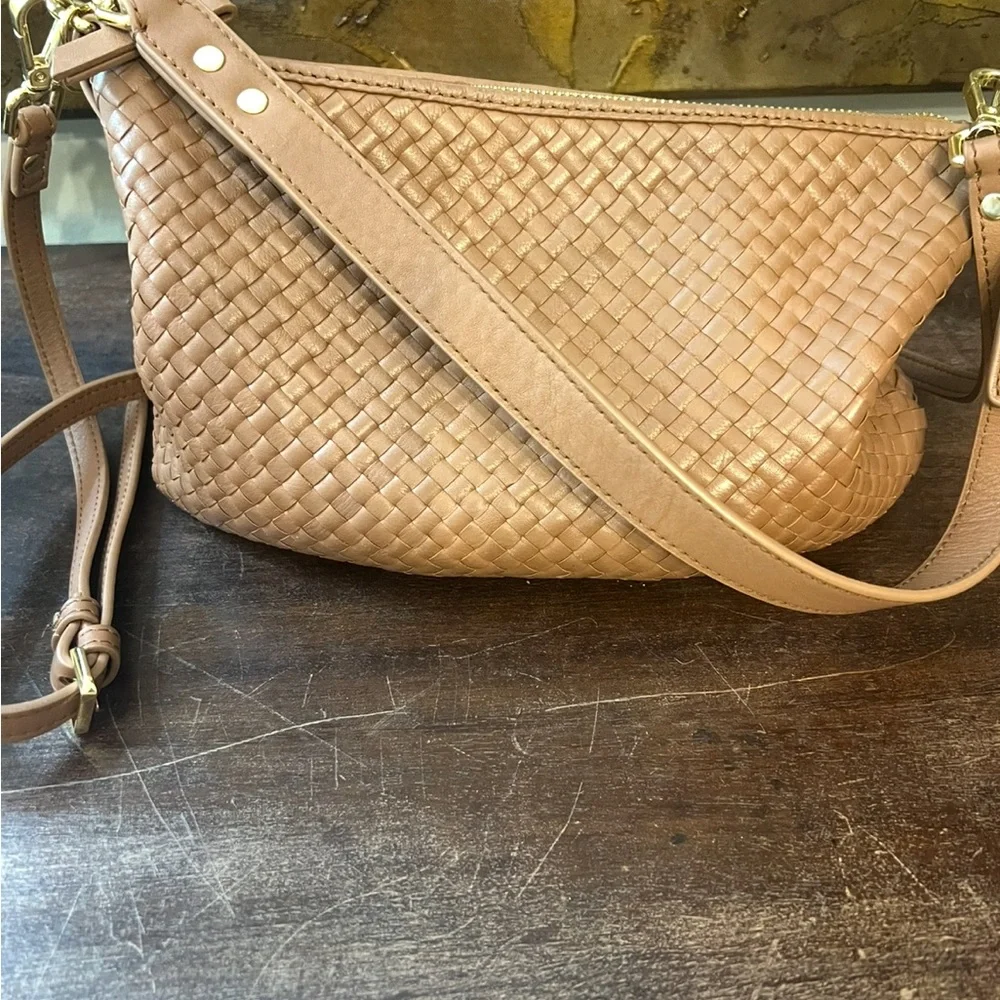 Quince Italian Leather Handwoven Leather Mini Shoulder bag - Picture 5 of 7